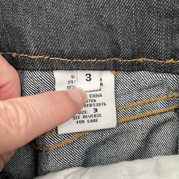 Paris Blues Denim Maxi Skirt Dark Wash Flared 90s Y2K Juniors Size 3 - Picture 9 of 14